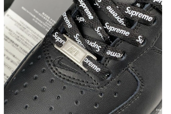  1 Force  Supreme CU9225-001 Air Nike Low Black 0321